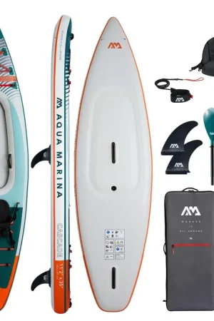 Aqua Marina Beast Cascade 11’2″ SUP e Kayak Gonfiabile 2 in 1 Reso Gratuito
