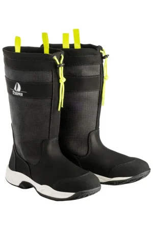DEAL: 12skipper Drake stivali da vela unisex neri, taglia 38 Sconto