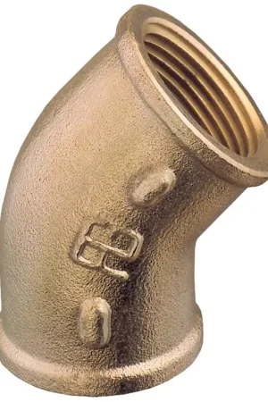Ultimissimo Modello Guidi Rubinetteria Curva A 45° F-F Da 1'1/2