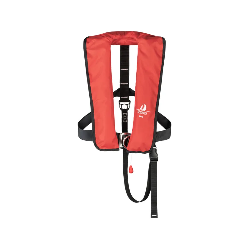 12skipper giubbotto di salvataggio automatico 300N ISO con imbragatura, rosso Consegna Rapida