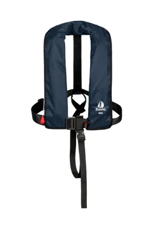 12skipper giubbotto di salvataggio automatico 165N ISO con imbragatura, blu navy Ultimissimo Modello