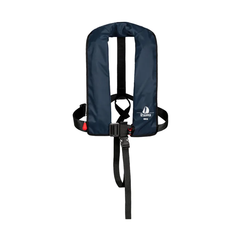 12skipper giubbotto di salvataggio automatico 165N ISO con imbragatura, blu navy Ultimissimo Modello