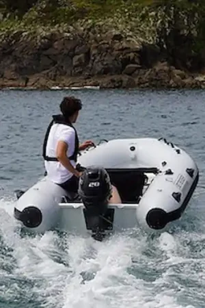 3D TENDER FEDERLIGHT 335 HYPALON WHITE + HOUSSE DE TUBE SUNBRELLA BLACK Quantità Limitata