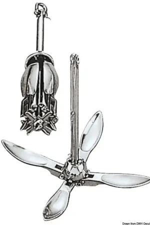 Ancora a ombrello in Acciaio Inox 2,5 kg Economico