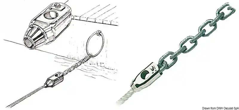 Adattatore Cima/Catena in Acciaio Inox 10/6 mm Bestseller