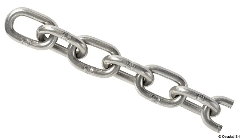 Consegna Rapida Catena Maglia Genovese in Acciaio Inox 3 mm x 50 m